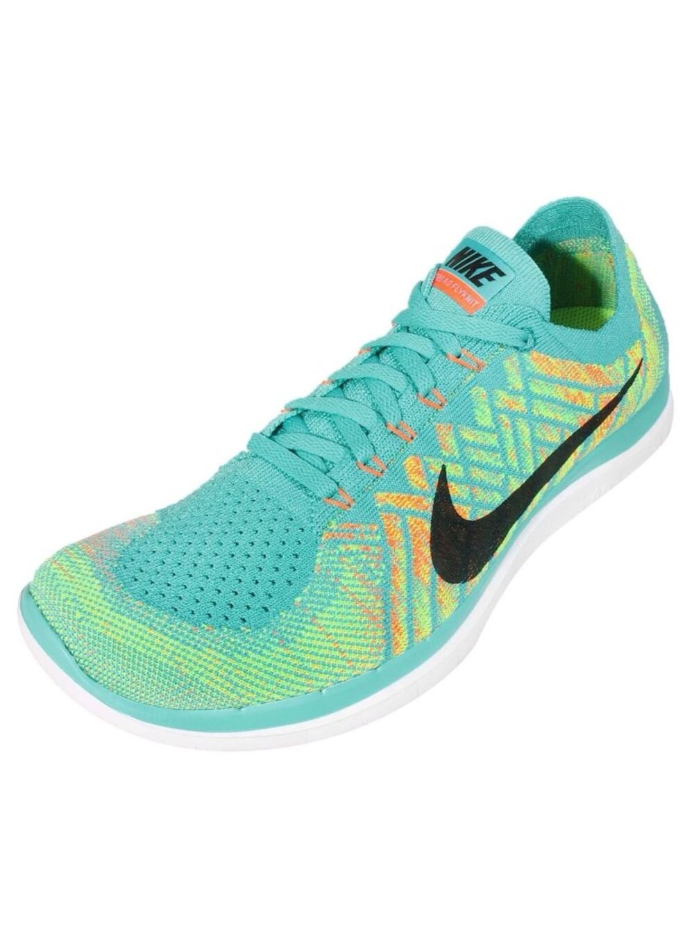 NEW RARE NIKE Flyknit Free 4.0 Hyper Turquoise Blue Volt Mens 10 US 44 EUR